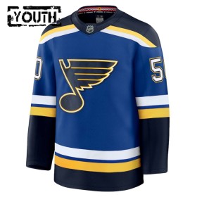 St. Louis Blues Fanatics Premium Binnington 2024-25 Heim Blau Trikot - Kinder